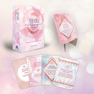 oracle cards, cards with stand, spread of cards