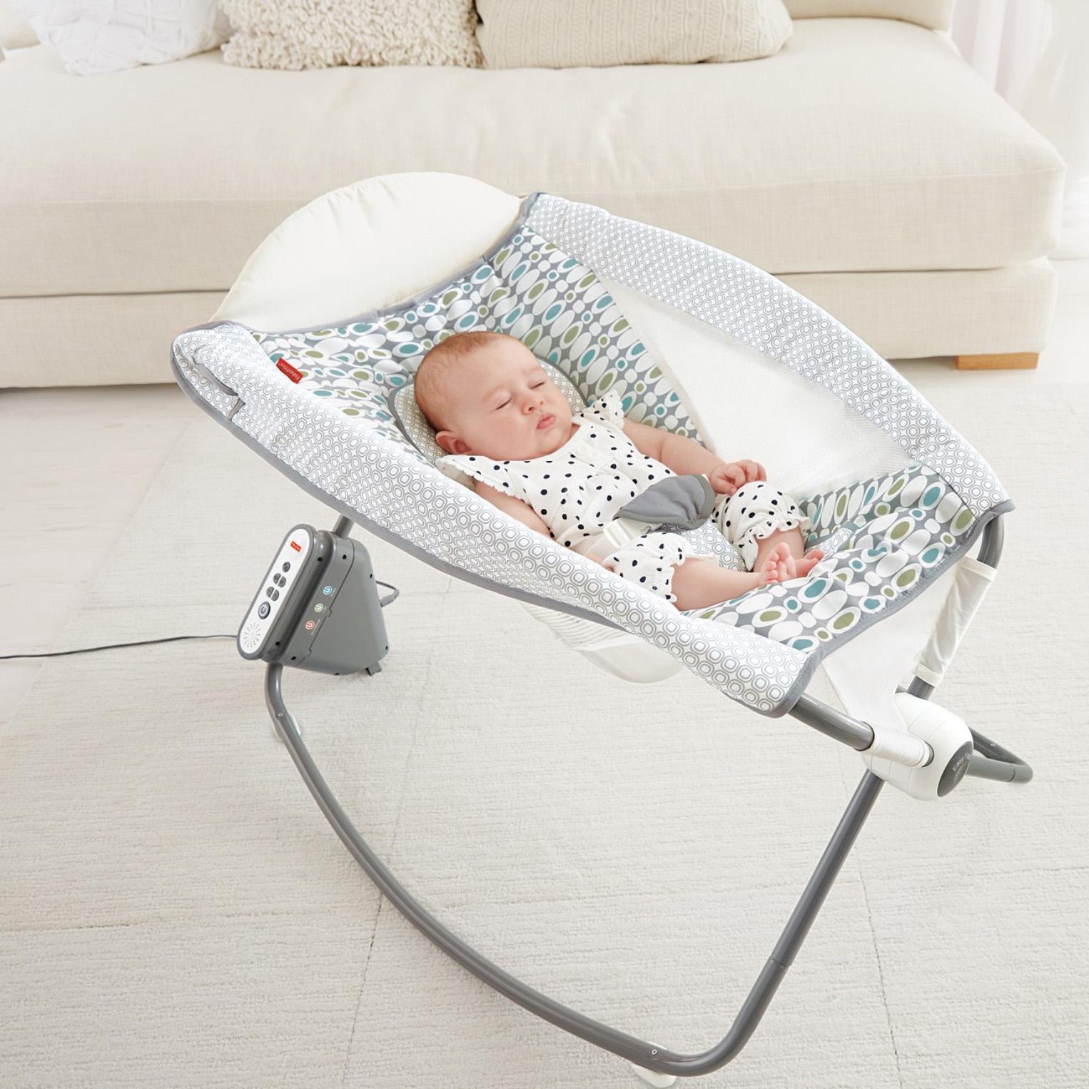 FisherPrice Auto Rock 'n Play Sleeper, Aqua Stone Baby