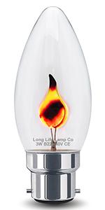 Edison Flicker Led Candle Light Flame Bulb E14 E27... FF6