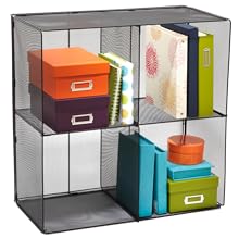 mesh organizational cubes, mesh cubes, mesh office cubes, black steel organizational cubes