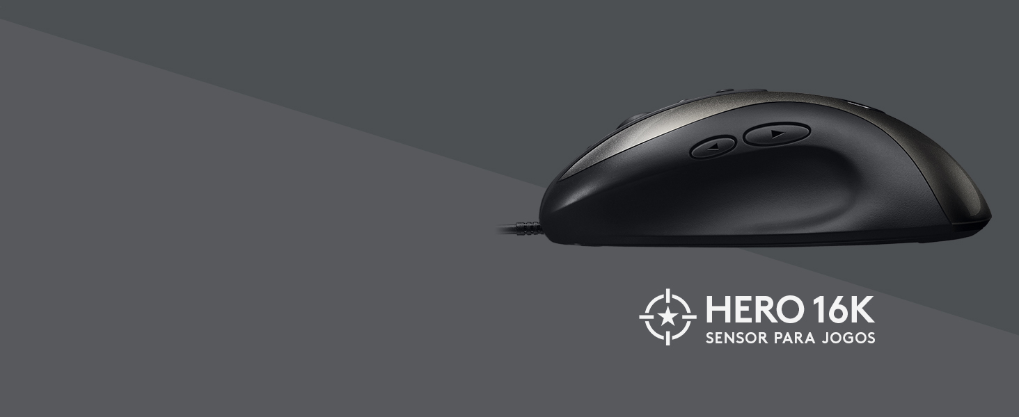 Mouse Gamer Logitech MX518 com Design Clássico e Sensor HERO 16K ...