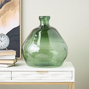 Amazon.com: Deco 79 Recycled Glass Handmade Decorative Vase