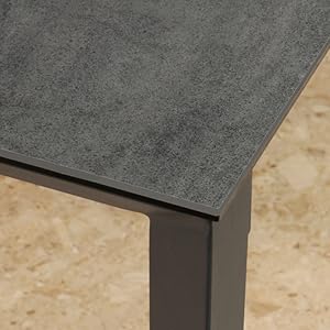 グラナダ　165×90　ダイニングテーブル　/ストームグレイ Amazon.co.jp: 筑波産商 グラナダ 165×90 ダイニングテーブル