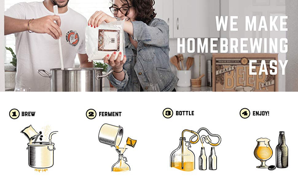 Craft A Brew Home Brewing Kit for Beer Craft A Brew American Pale Ale