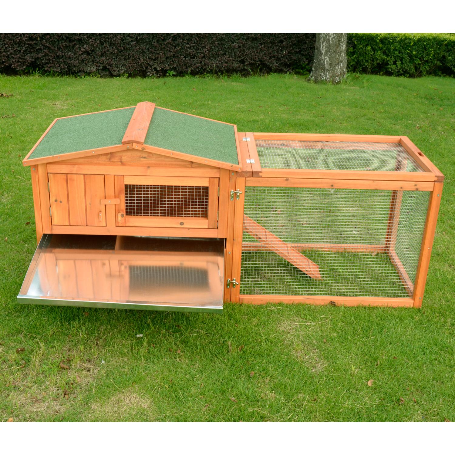 Pawhut 62" Outdoor Guinea Pig Pet House/Rabbit Hutch
