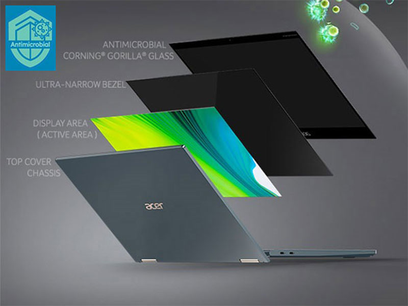 Acer Spin 7 SP714-61NA-S1QA, 14" Full HD Touch, Qualcomm Snapdragon 8cx Gen 2, 5G, 4G LTE