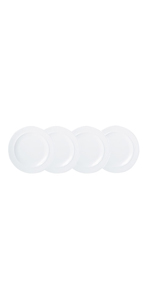 Denby White 4 Piece Medium Plate Set