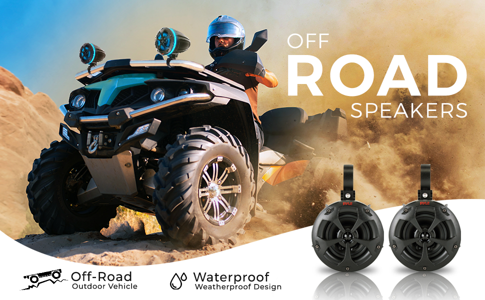 Off-Road speakers, off road speaker, speaker, vehicle speakers, ATV speakers, 4x4 speakers