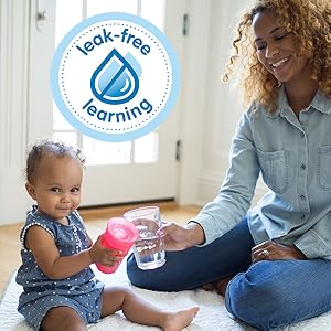 360 taza de sorbo boquilla fugas sin derramar bebé niño niño grande aprendizaje bebida cheers360 rimless nospout grande