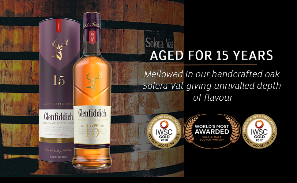 Glenfiddich 15 Year Old Single Malt Scotch Whisky 70cl Amazon.co.uk Grocery