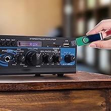 Mini Power Amplifier System; Dual Channel Home Audio Sound Mixer;Stereo Receiver Box with USB; RCA