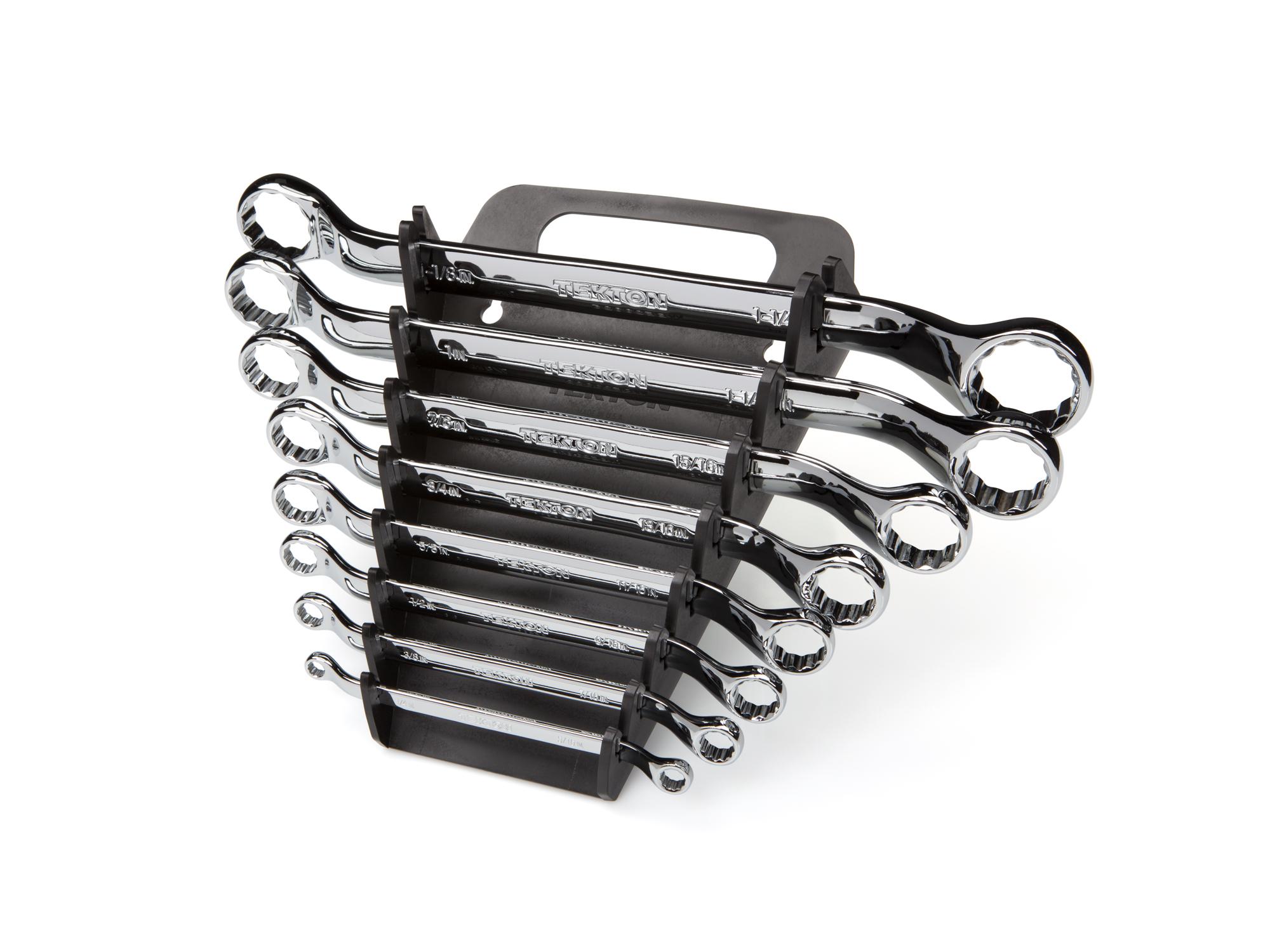 TEKTON 45Degree Offset Box End Wrench Set with Store and Go Keeper