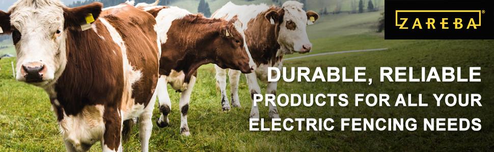 fence wire, poly wire, poly products, electric fencing, zareba, six conductors, yellow, black, horse