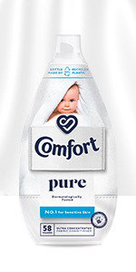 Comfort Pure Ultra Concentrated Fabric Conditioner 58 Washes 870 ml, No.1 for sensitive skin