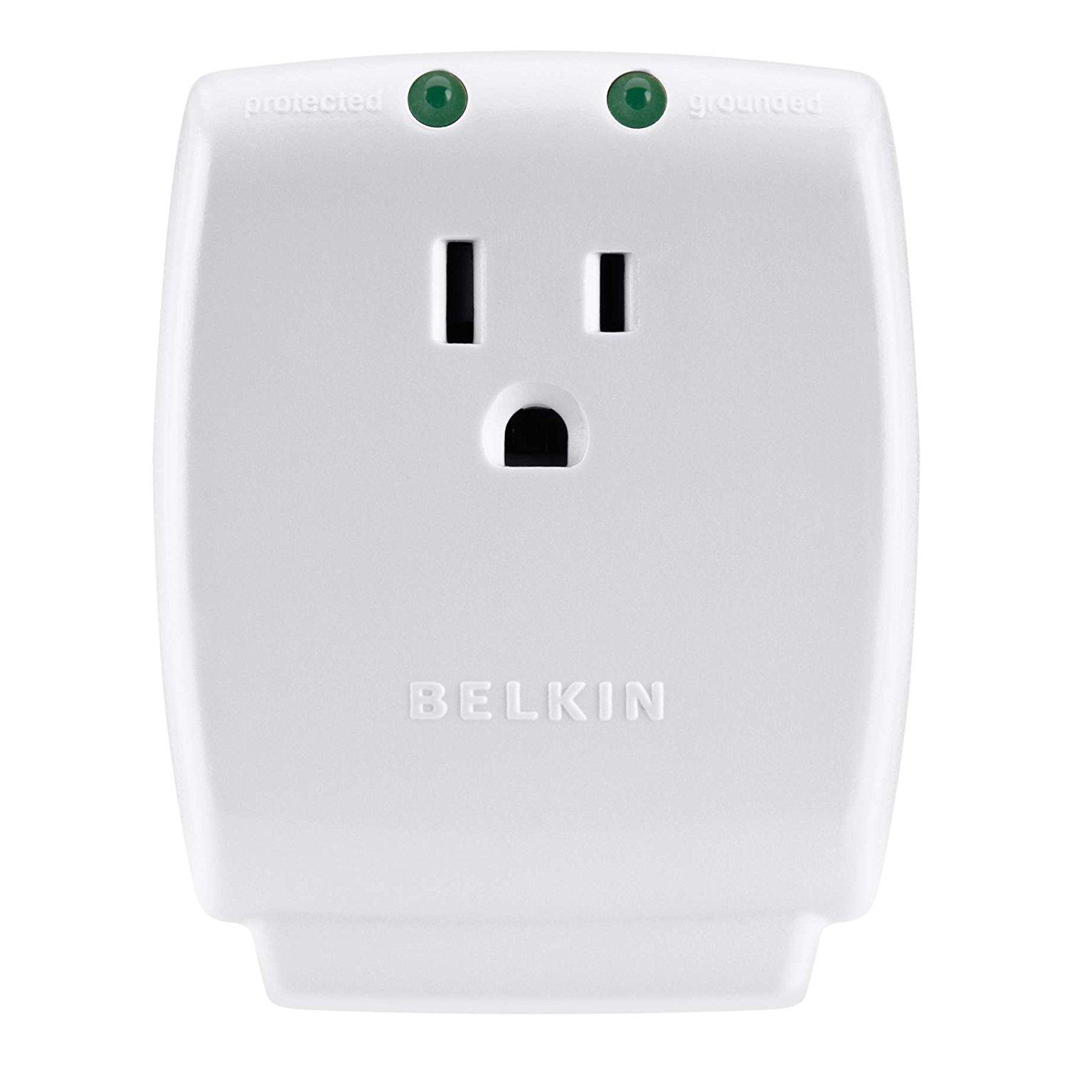 Belkin Single Outlet SurgeCube Surge Protector, 1080 Joules Home Audio & Theater