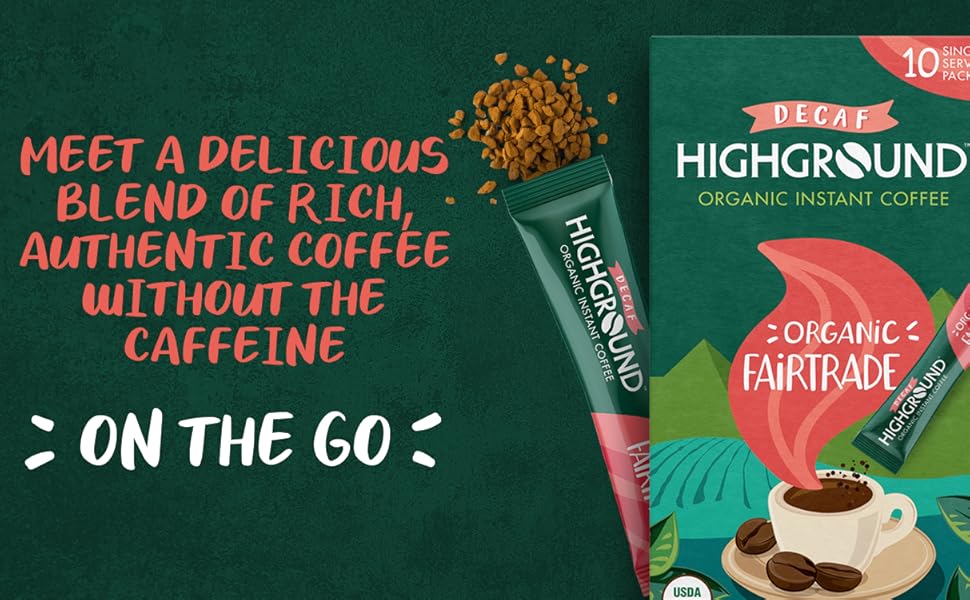 Highground Regular Organic Kosher and Vegan Instant Coffee