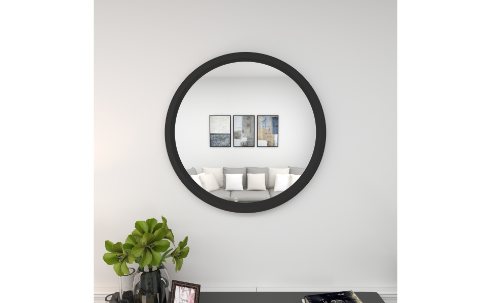 Deco 79 Wooden Room Wall Mirror Entryway Mirror, Wall