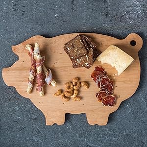 JK Adams novelty maple wood pig cutting board