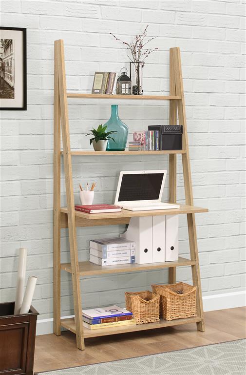 Birlea Nordic Ladder Bookcase, Wood, Oak Amazon.co.uk Kitchen & Home