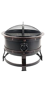 Amazon.com : Pleasant Hearth OFW307R Killian fire Pit