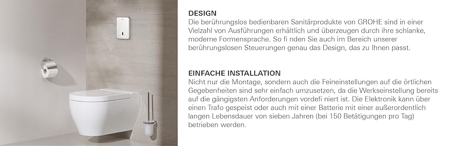 GROHE Tectron Skate | WC- Betätigungsplatte für Rapid SL |mit ...