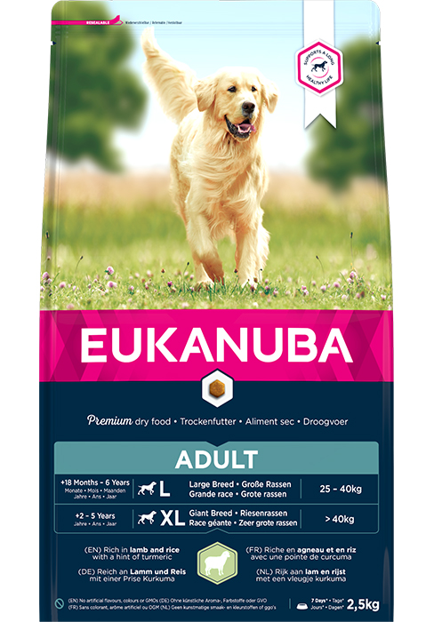 Hundefutter große Hunde mit Lamm