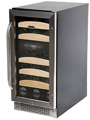  Whynter BWR-281DZ 28 Bottle Dual Temperature Zone Built-In Wine Refrigerator 