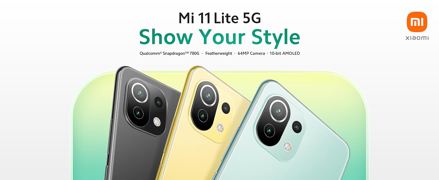 Xiaomi Mi 11 Lite 5G - Smartphone 8GB+128GB, 6.55” AMOLED DotDisplay, Snapdragon 780G, 64MP+8MP+5MP Triple Camera, 4250mAh, Mint Green (UK Version+2 Year Warranty) 16 main