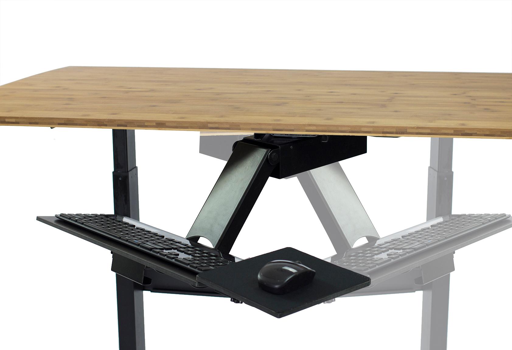 KT2 Ergonomic UnderDesk Adjustable Height & Angle Sit to Stand Up