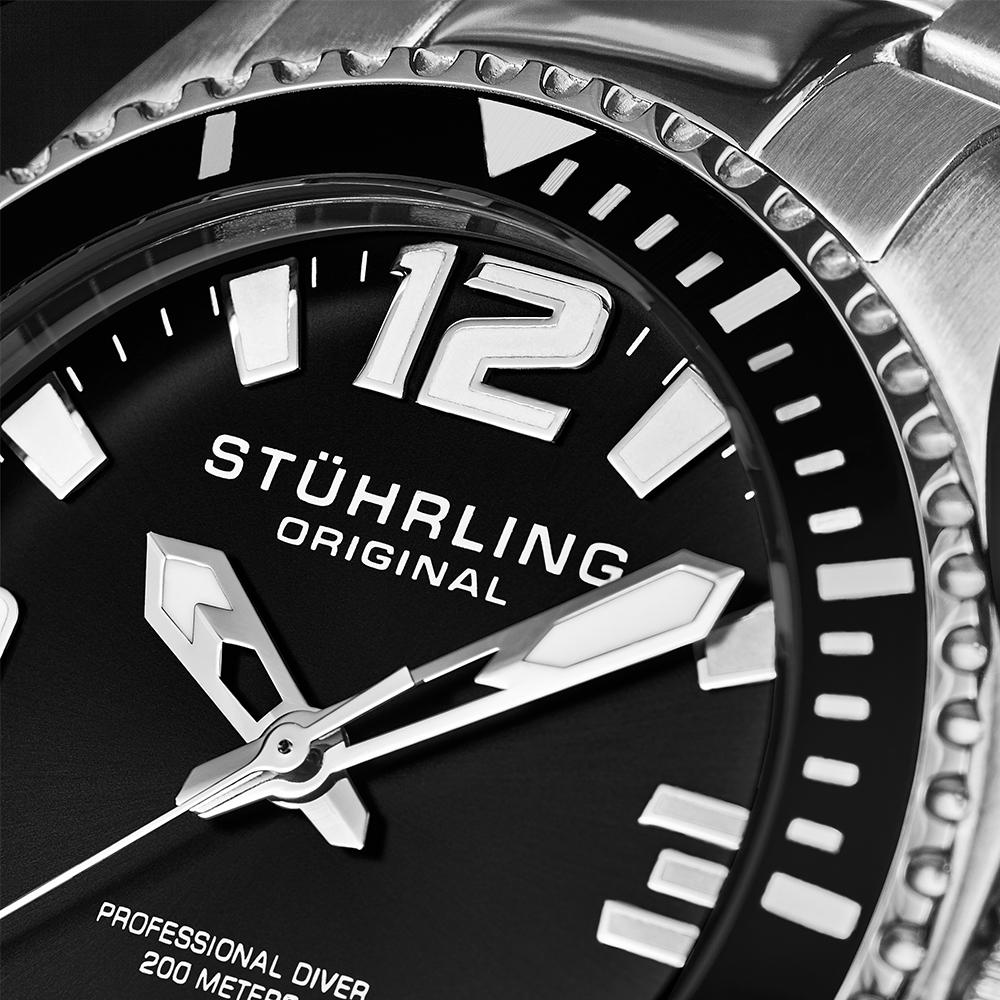 Stuhrling Original Mens Swiss Quartz Stainless Steel Sport