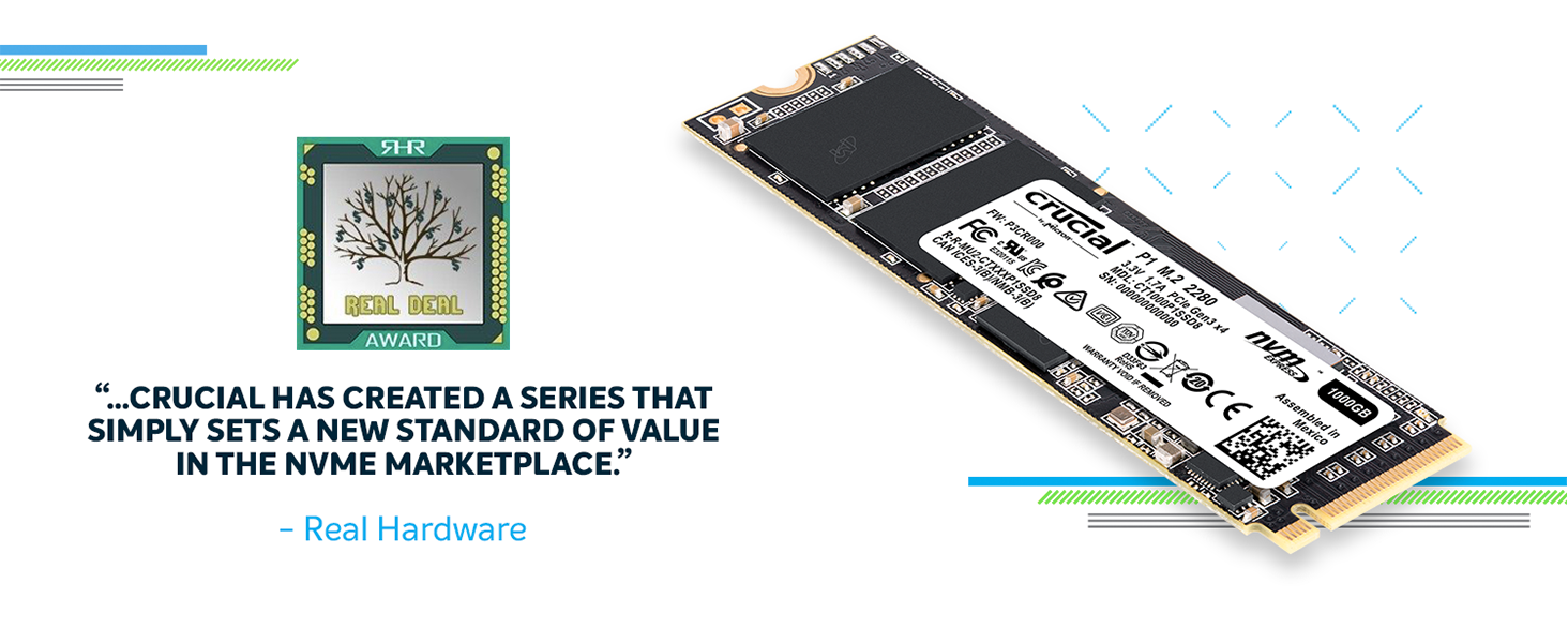 Crucial P1 SSD Real Deal Award