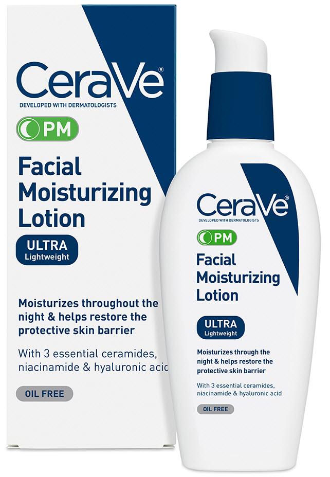 CeraVe Facial Moisturizing Lotion PM 3 Ounce (Pack of 2) Ultra