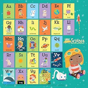 Baby Loves Science alphabet poster periodic table of elements science literacy