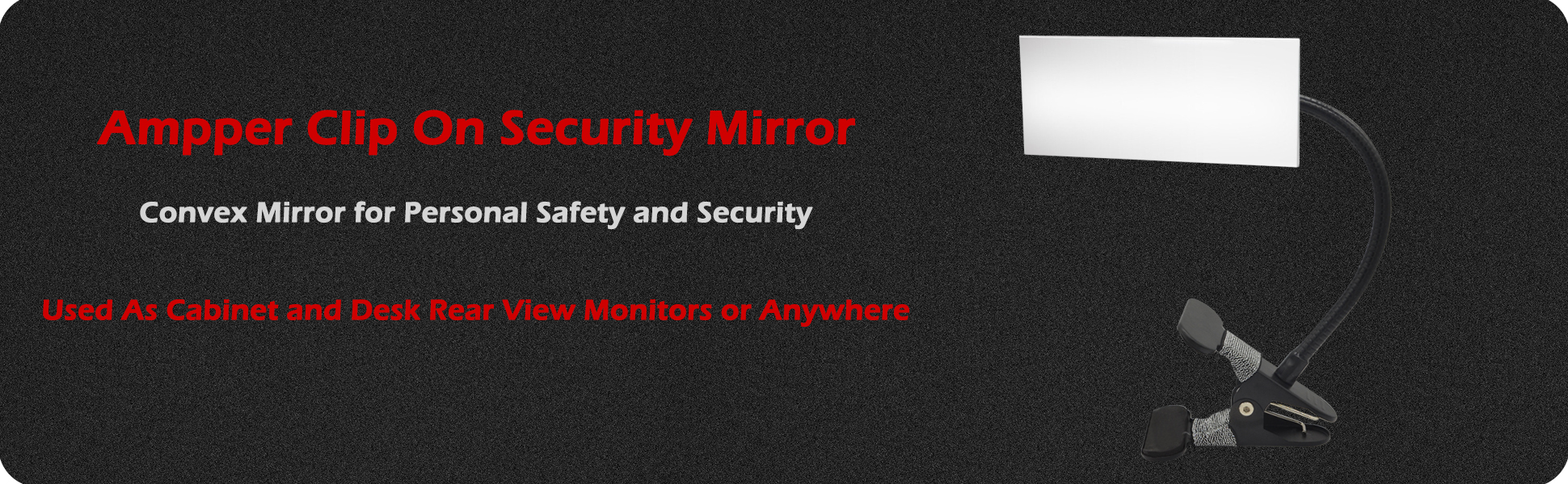 Ampper Security Mirror - Clip On for Safety -11