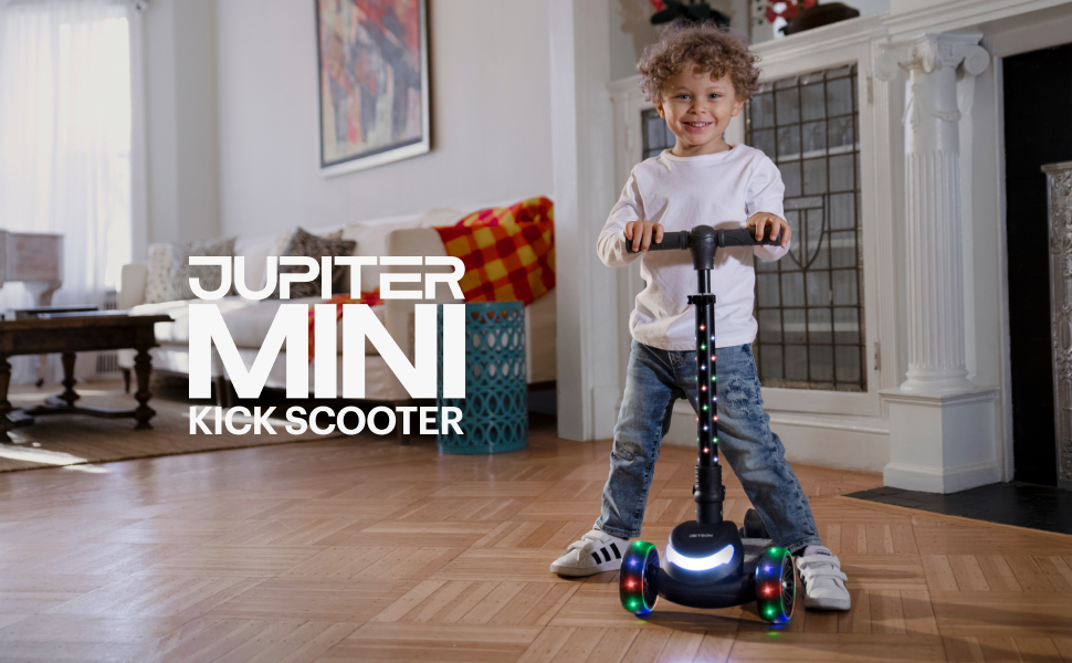 Jetson Jupiter Mini à 3 roues Noir Pliable Portable