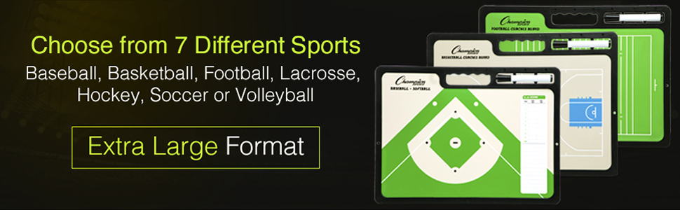 Champion Sports Standard Coaches Strategy Marker Clipboard