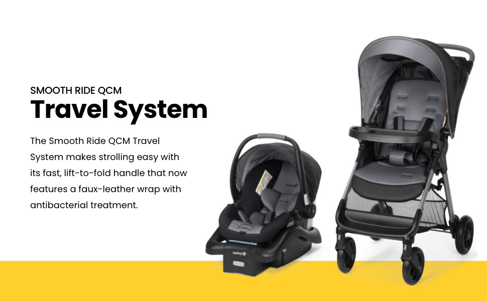 Safety 1st Smooth Ride QCM Travel System, Fast, 1Hand