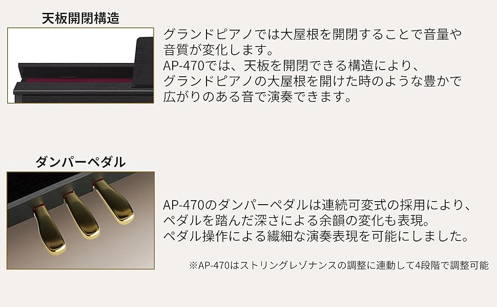 【引き取り限定】電子ピアノ椅子譜面立て取扱説明書付きCASIO AP-470白 AP-470BN | CASIO