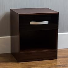 walnut and black