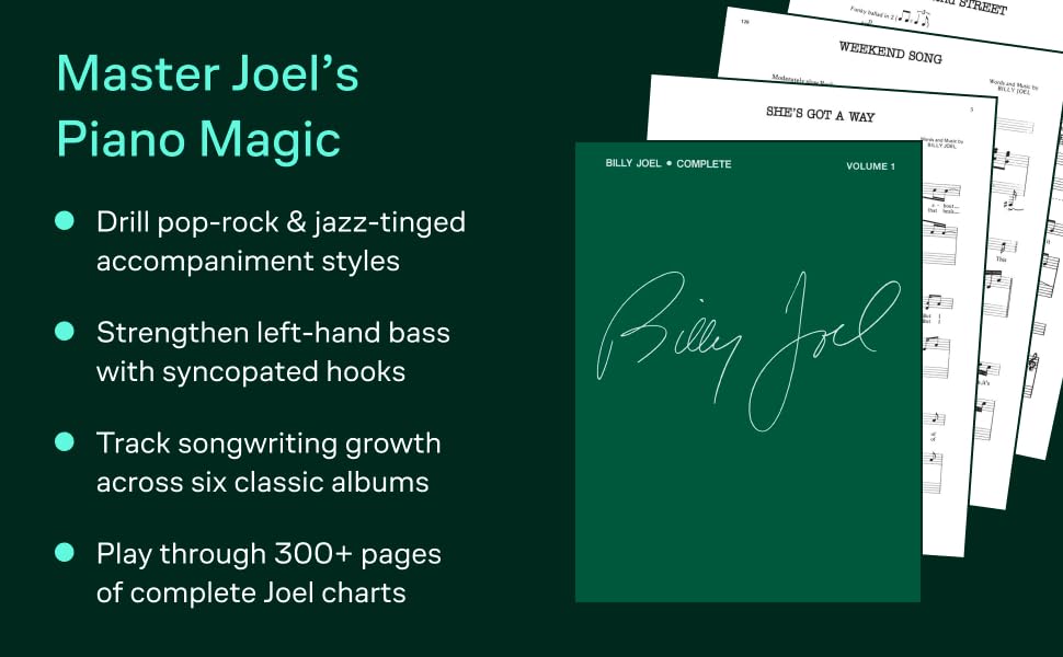 Amazon.com: Billy Joel Complete - Volume 1 | Piano, Vocal