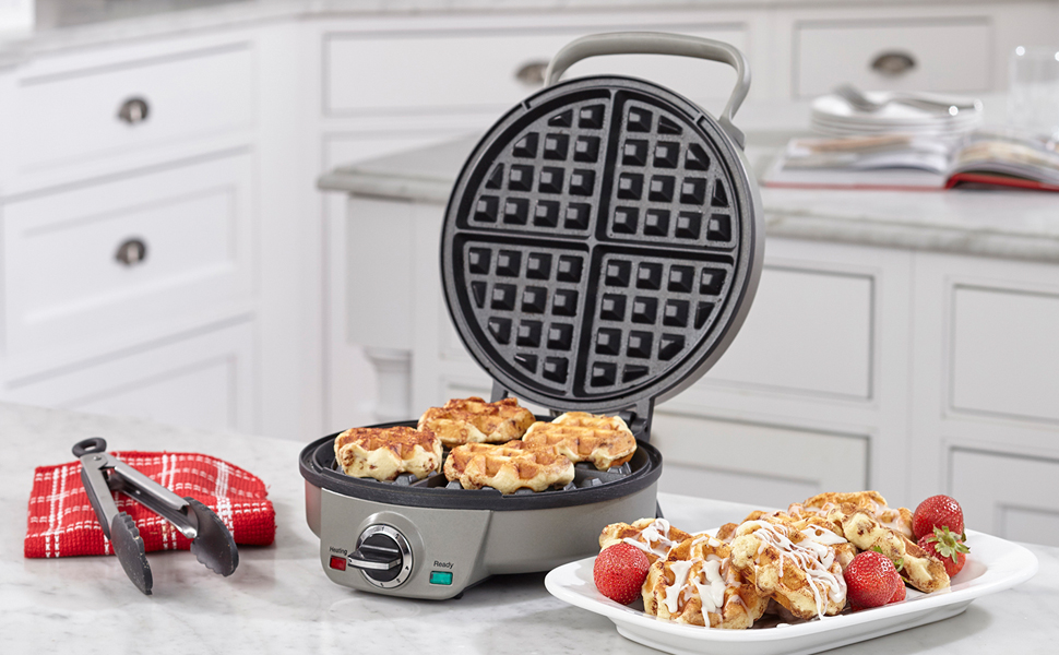 Cuisinart Waf200c 4slice Belgian Waffle Maker, Silver Amazon.ca Home
