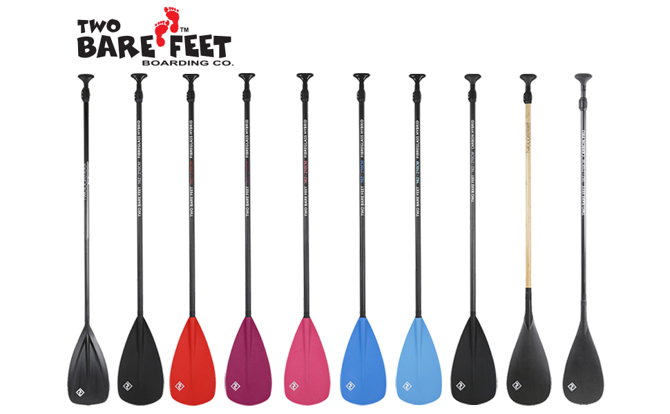 Two Bare Feet MD 2pc & 3pc SUP Paddles By Twobarefeet (3PC (BAMBOO