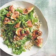Fig & herb salad with pearl couscous, toasted hazelnuts & za'atar