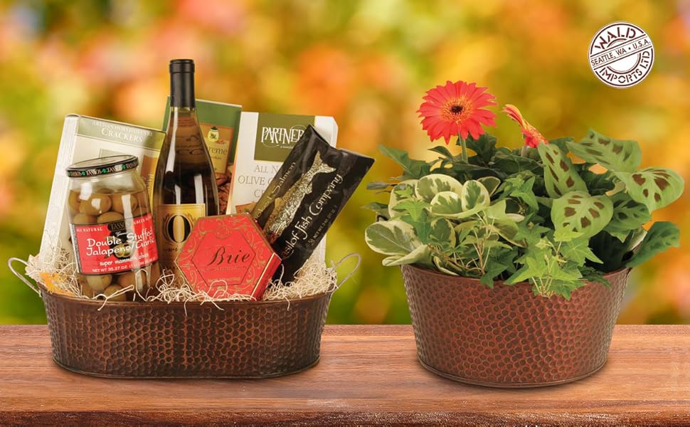 Wald Imports 0626 Brown Willow Decorative Storage Basket Amazon.ca Home