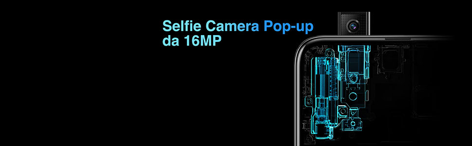 Honor; Honor 9X; Pop-up Camera; 16MP; Fotocamera a comparsa