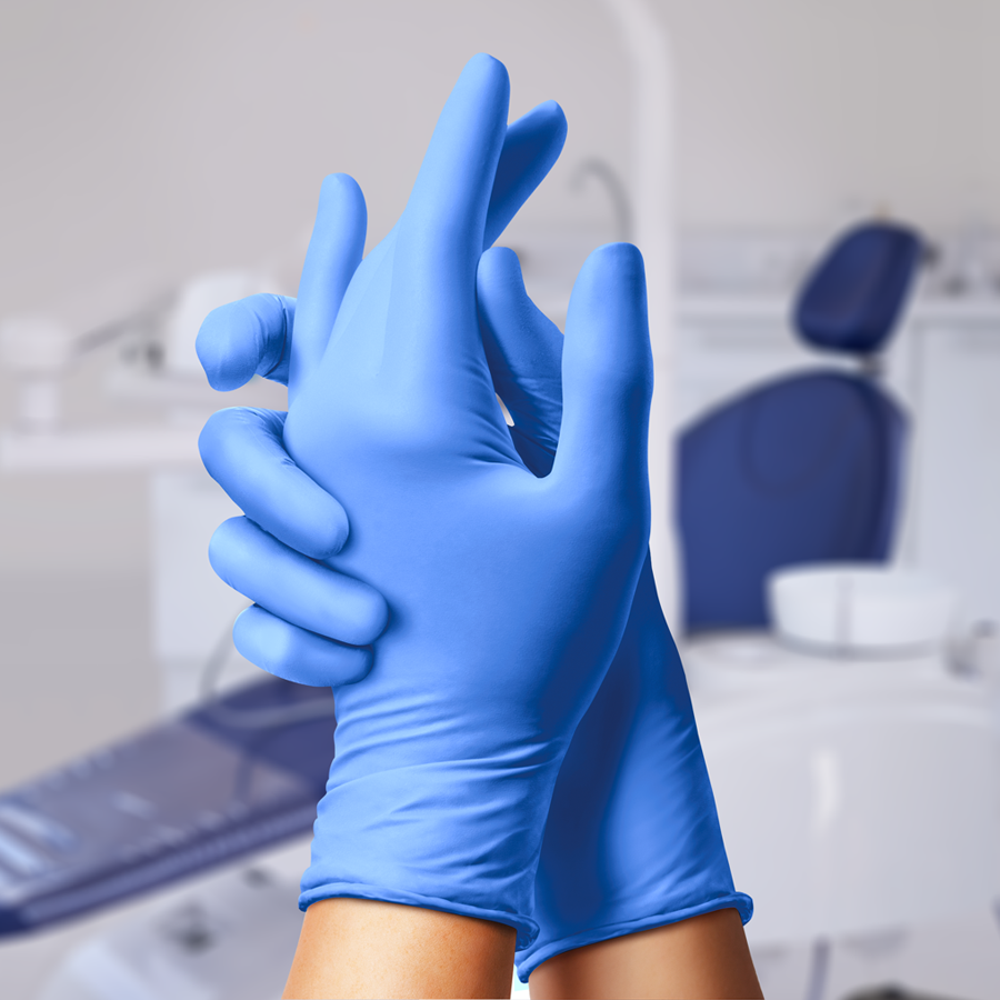 Medline SensiCare 200 Nitrile Exam Gloves, Disposable