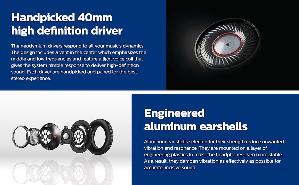 overhead headphones with high resolution audio