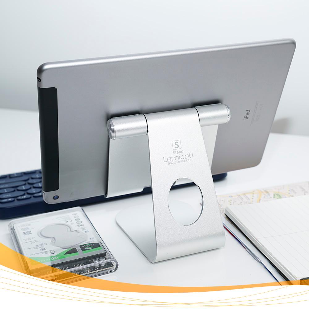 Tablet Stand, Lamicall Adjustable iPad Stand Desktop Stand Holder