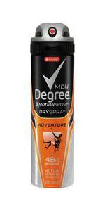 Degree Men MotionSense Antiperspirant Deodorant Dry Spray Adventure 3.8 oz