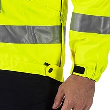 Hook and loop storm cuffs